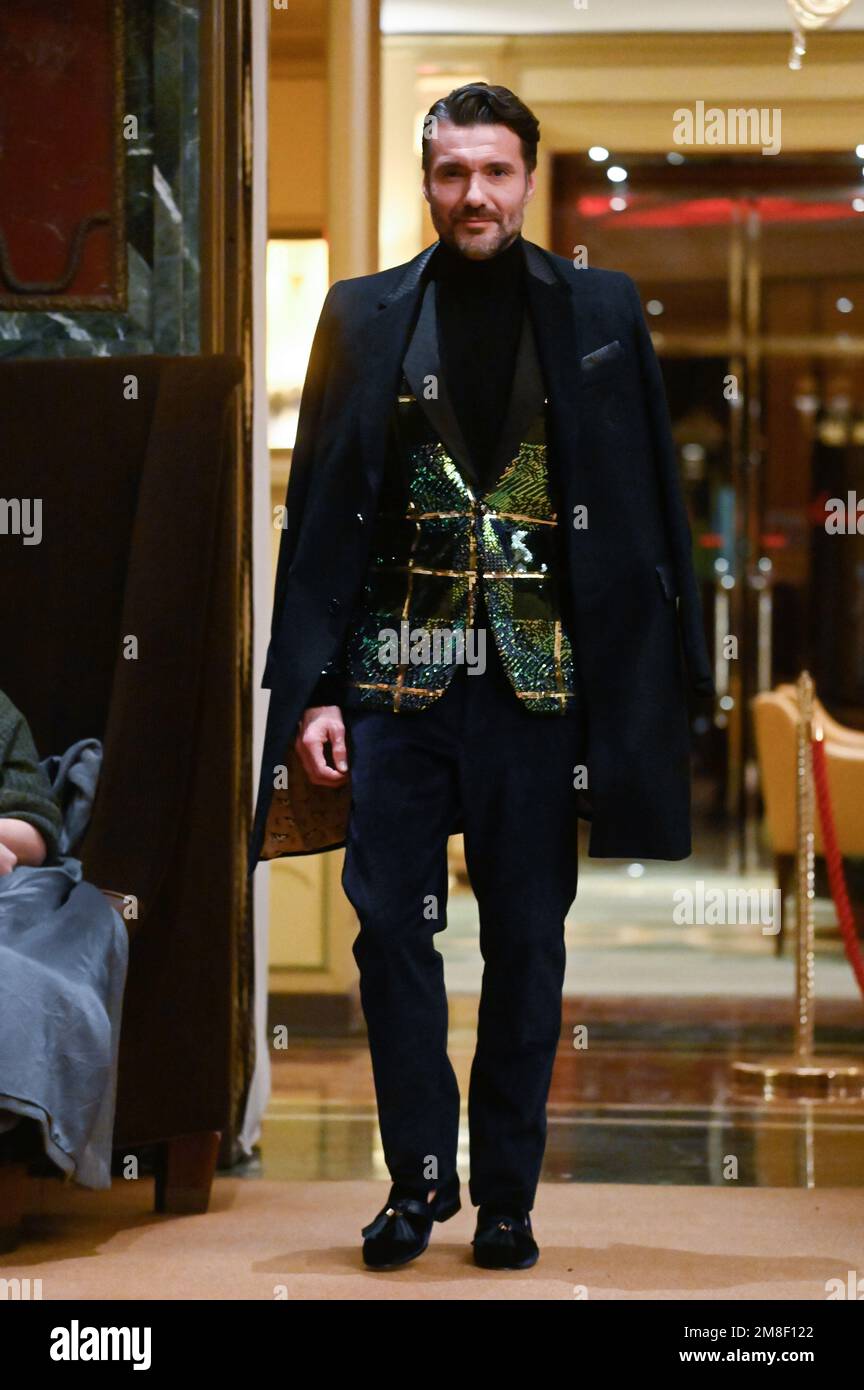 Milan, Italy. 13th Jan, 2023. Milan, Men Fashion Week, Fall Winter 2023