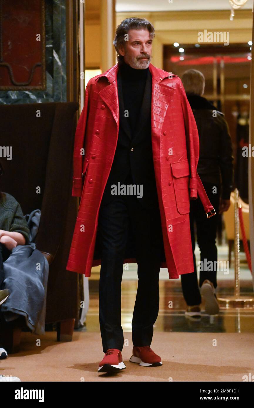 Milan, Italy. 13th Jan, 2023. Milan, Men Fashion Week, Fall Winter 2023