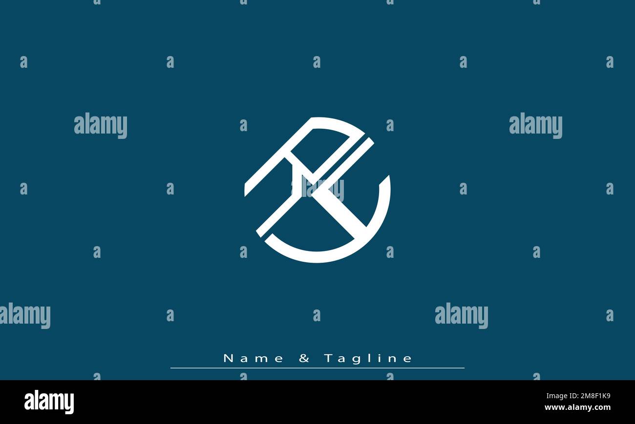 Alphabet letters Initials Monogram logo RY , YR Stock Vector