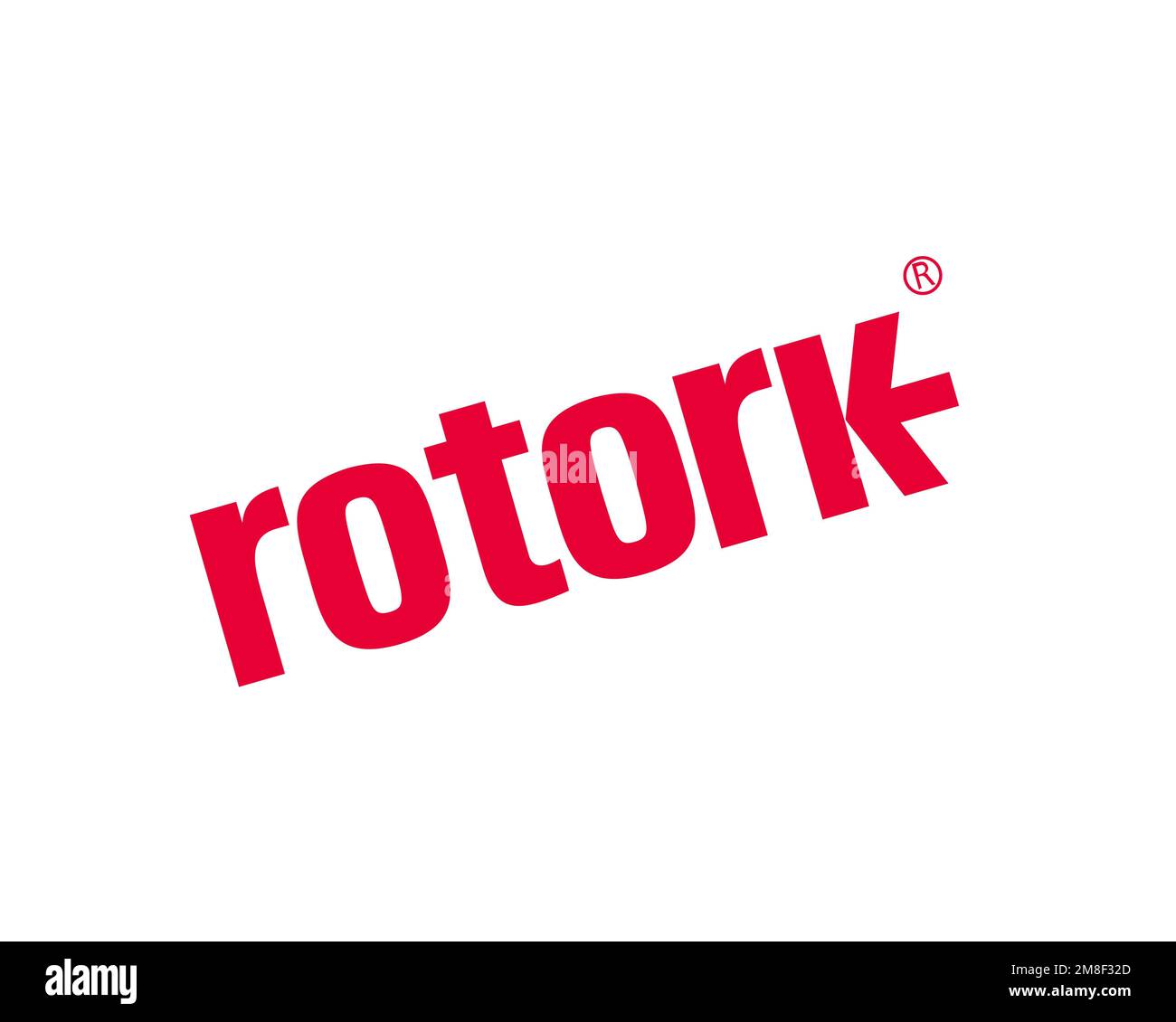 Rotork, rotated logo, white background Stock Photo - Alamy