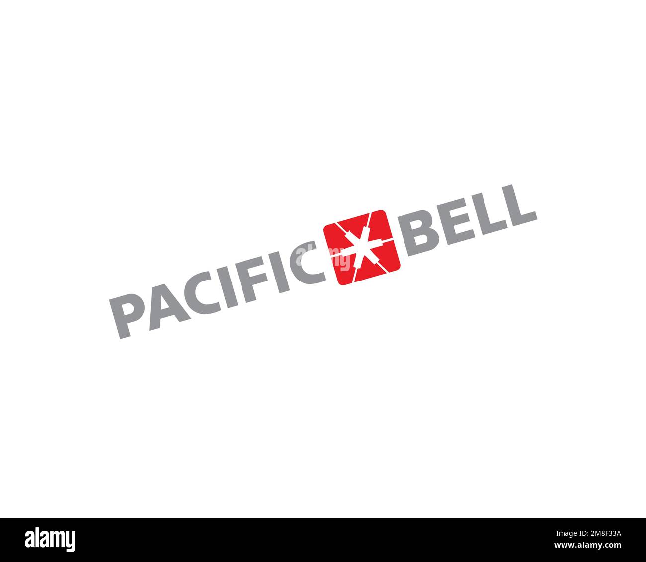 Pacific Bell, rotated logo, white background Stock Photo Alamy