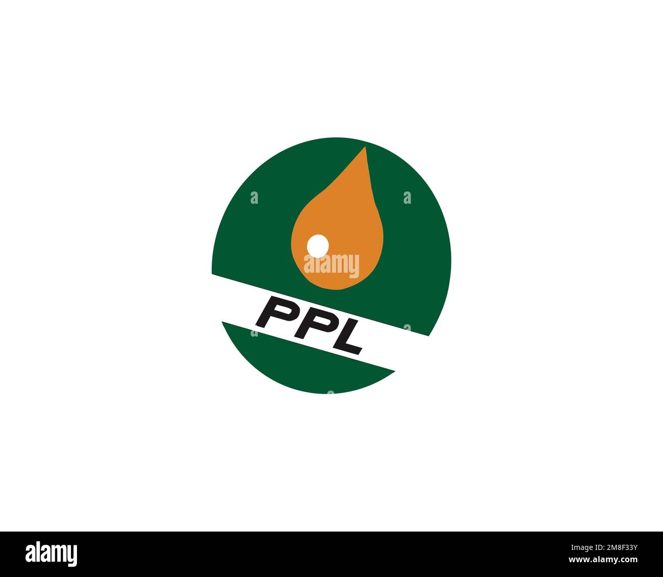 Pakistan Petroleum Company, Rotated Logo, White Background B Stock