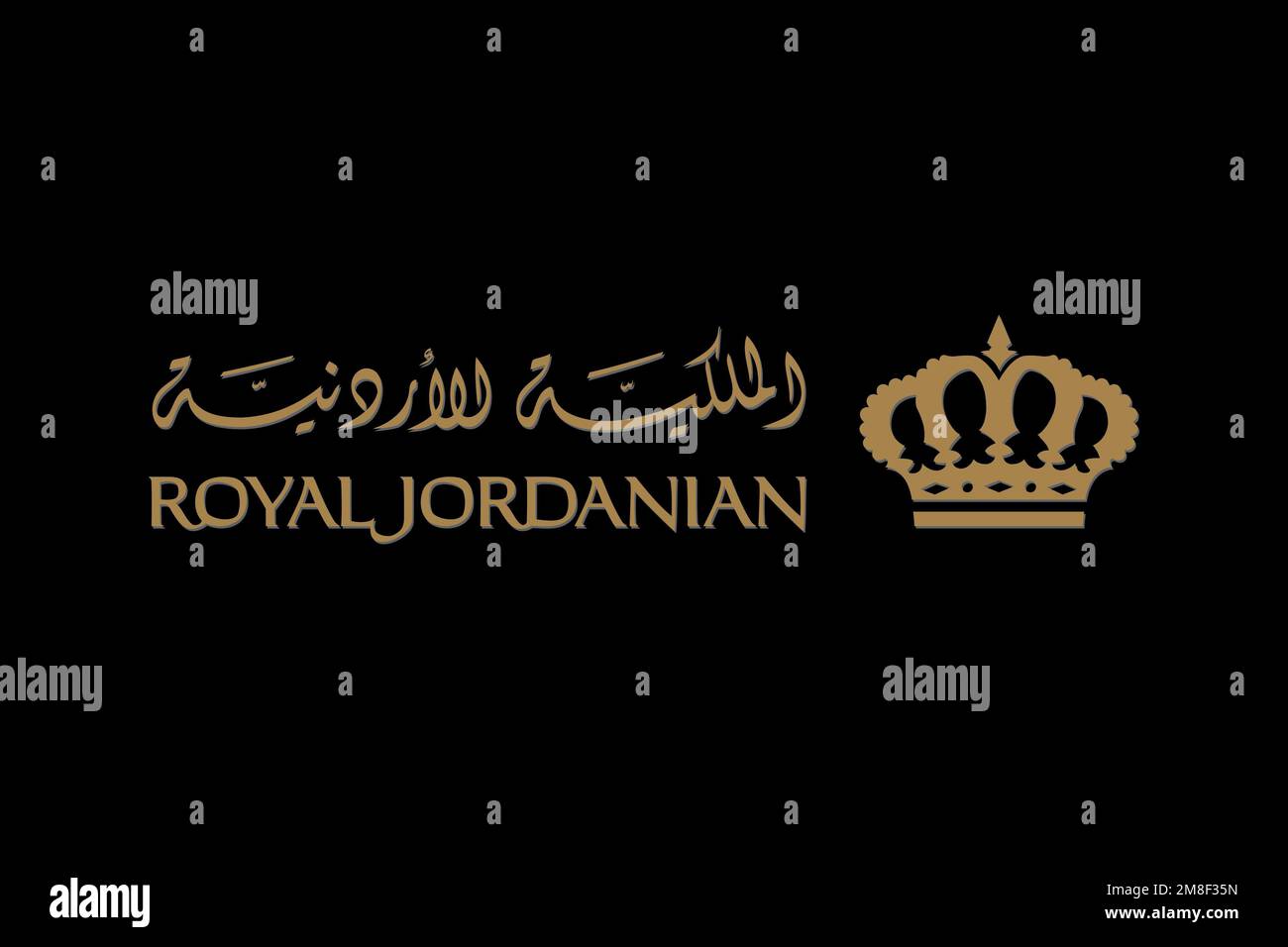 Royal Jordanian, Logo, Black background Stock Photo Alamy