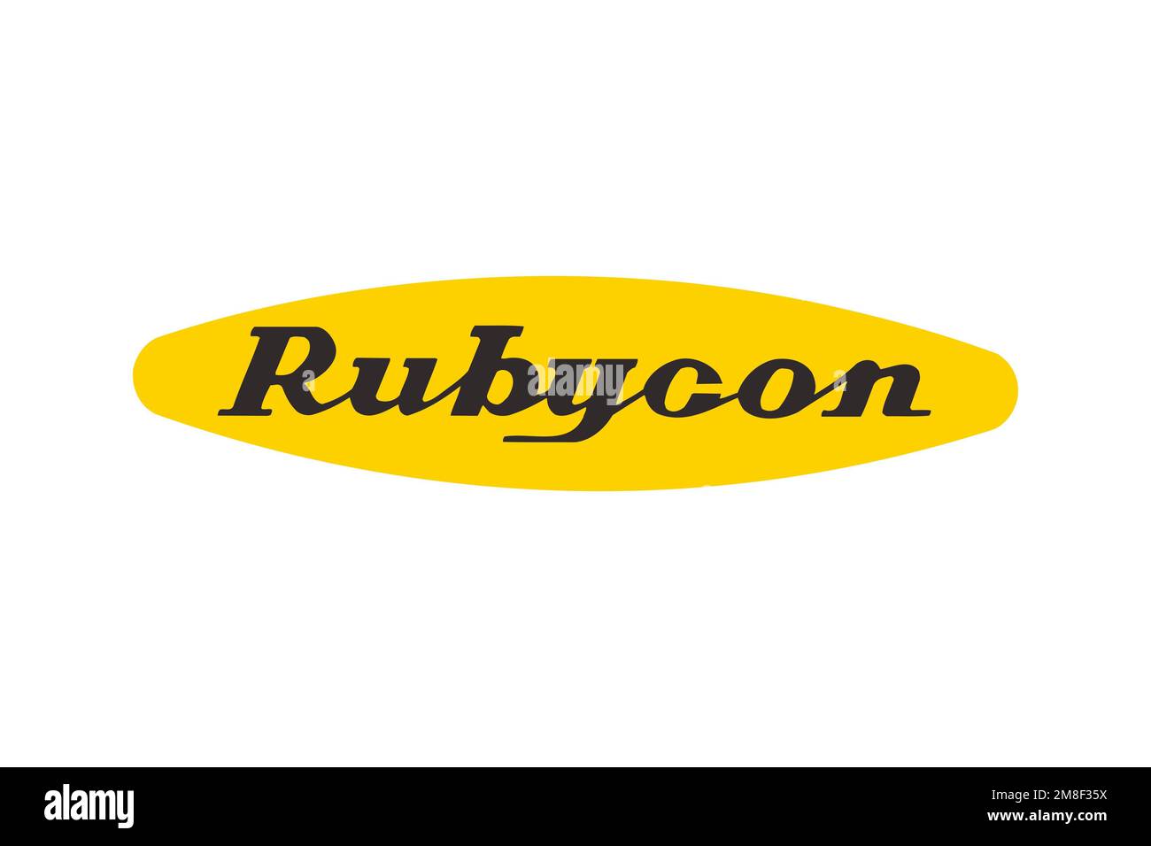 Rubycon Corporation, Logo, White Background Stock Photo - Alamy