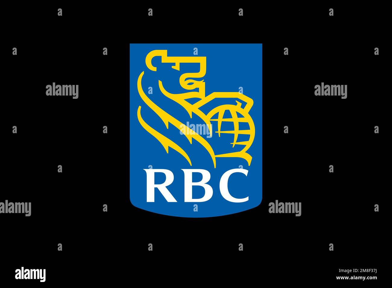 Royal Bank of Canada, Logo, Black background Stock Photo - Alamy