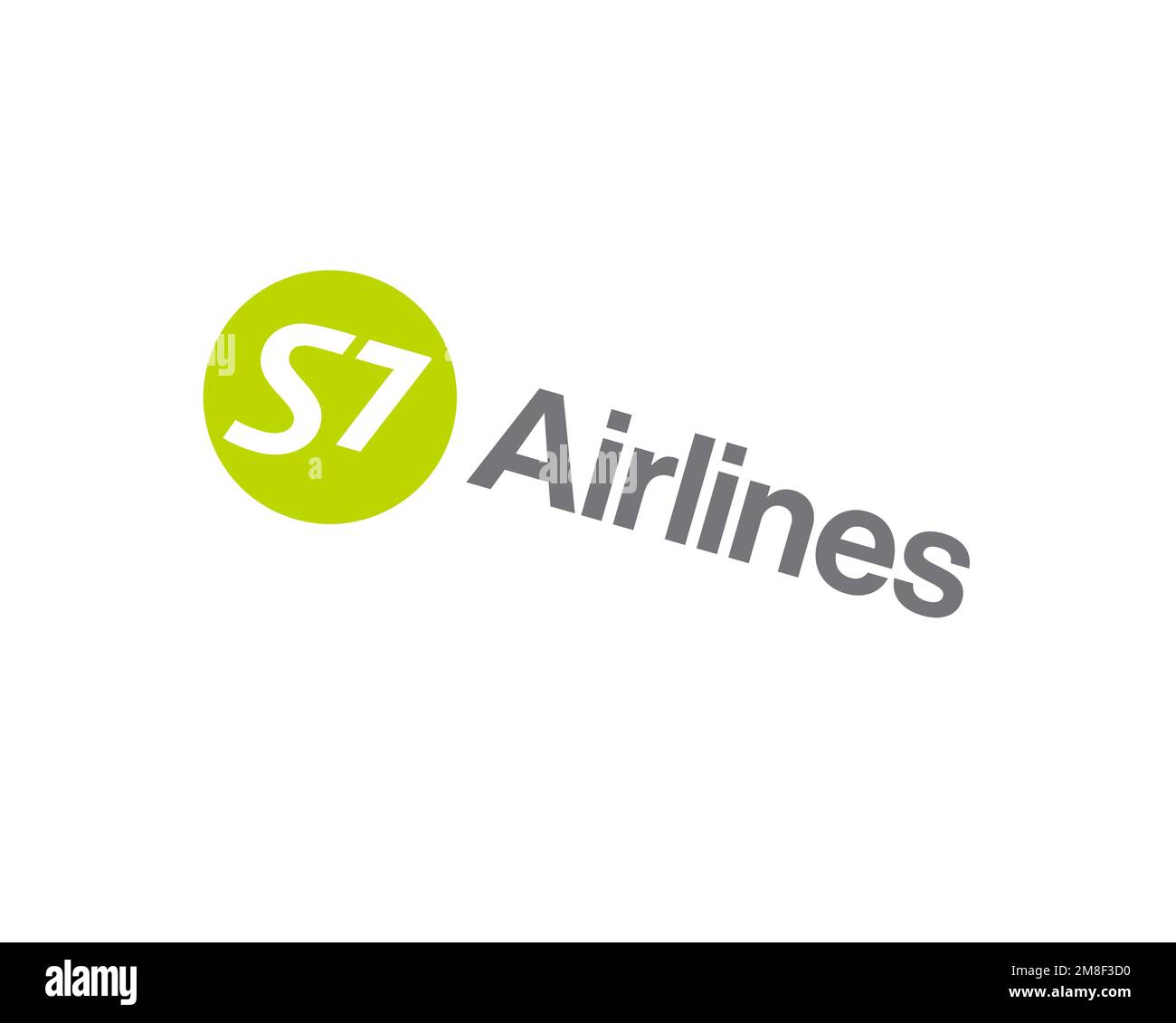 S7 Airline, rotated logo, white background B Stock Photo Alamy