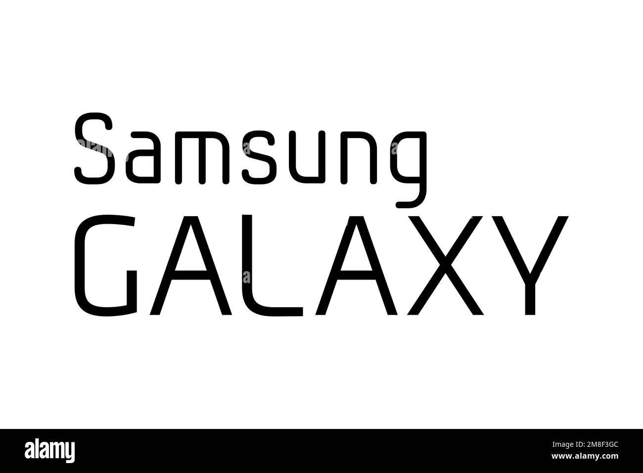 Samsung Galaxy Grand Prime, Logo, White Background Stock Photo