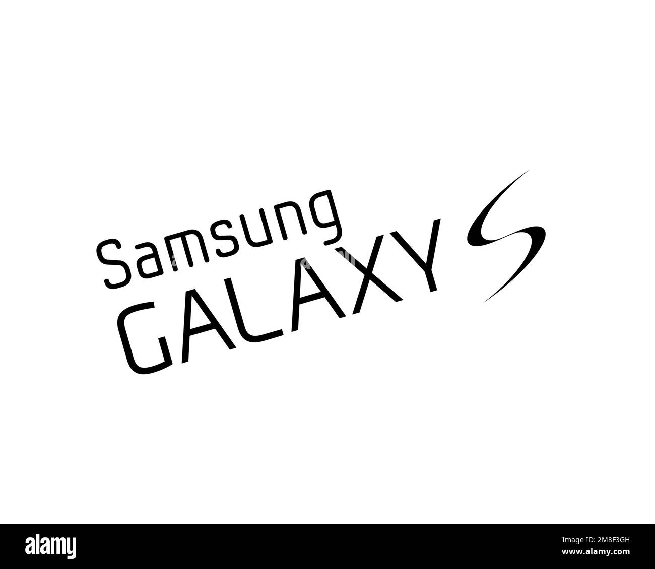 Samsung Continuum, rotated logo, white background Stock Photo