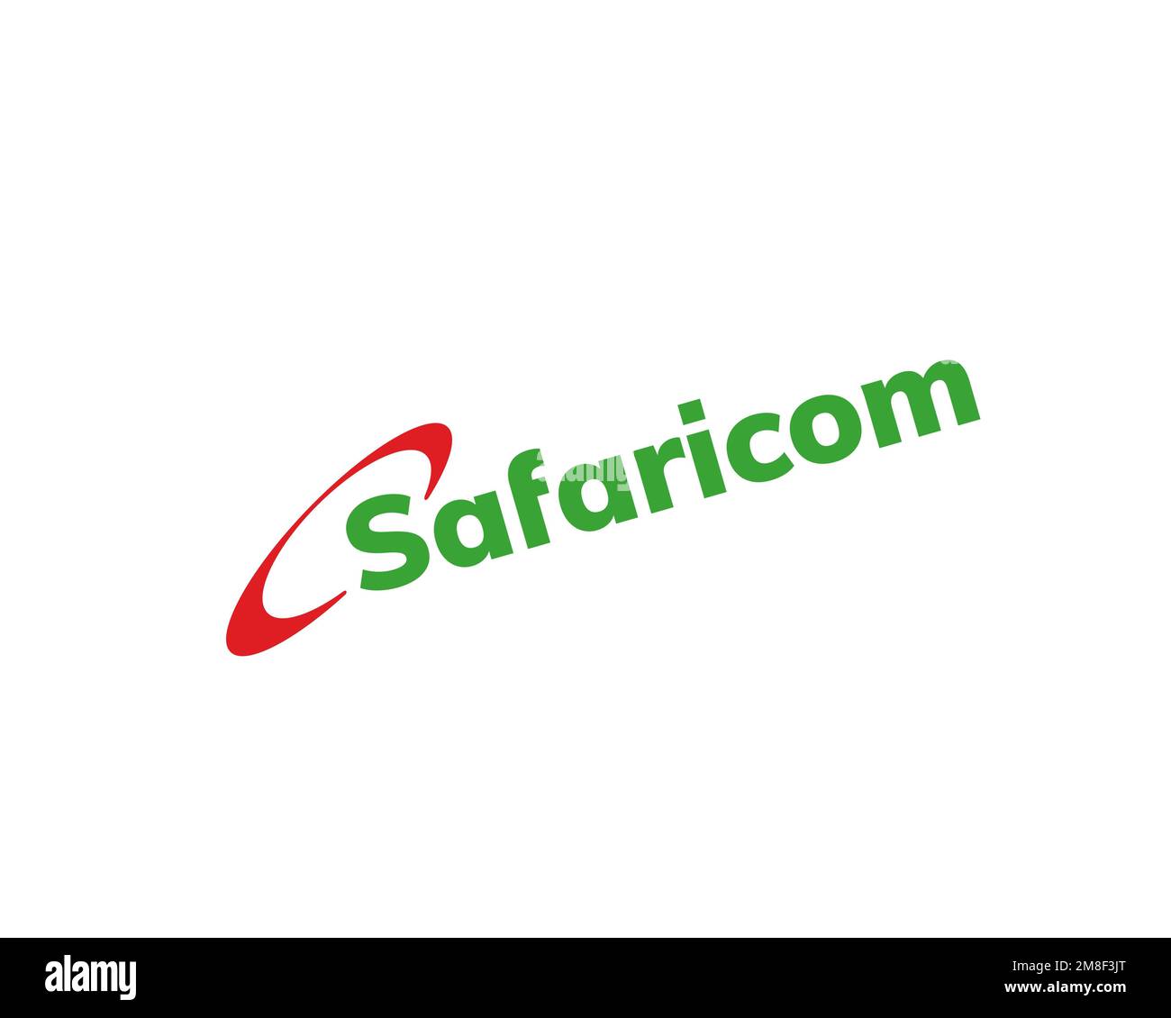 Safaricom, rotated logo, white background Stock Photo - Alamy