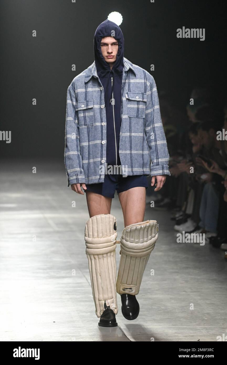 Milan, Italy. 13th Jan, 2023. Milan, Men Fashion Week, Fall Winter 2023