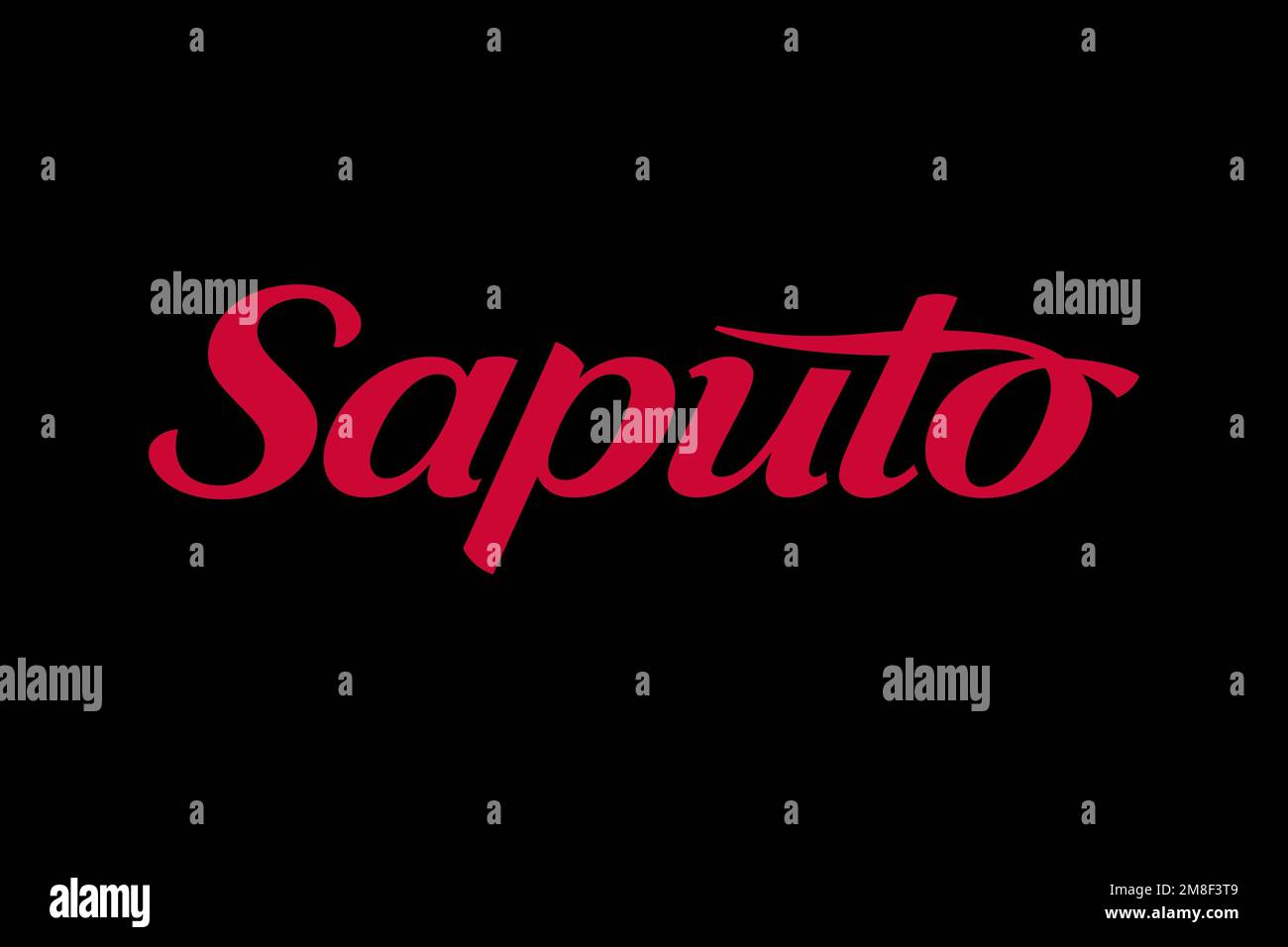 Saputo Inc. logo, black background Stock Photo Alamy