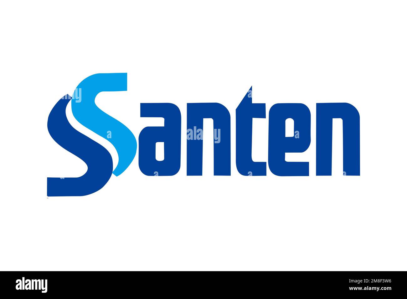 Santen Pharmaceutical, Logo, White background Stock Photo