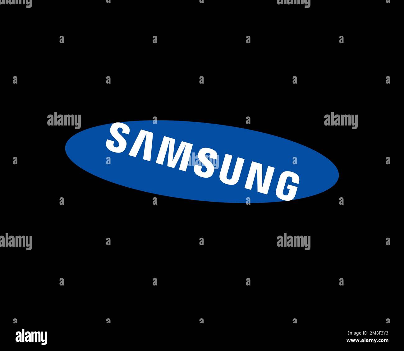 Samsung R&D Institute India Bangalore, rotated logo, black background B ...