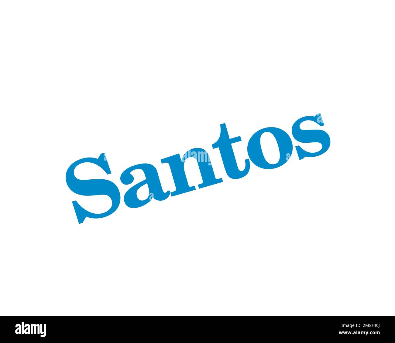 Santos Limited, Rotated Logo, White Background Stock Photo Alamy