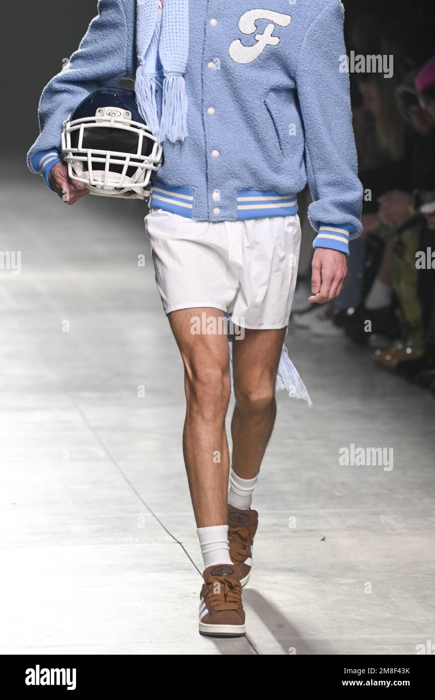 Milan, Italy. 13th Jan, 2023. Milan, Men Fashion Week, Fall Winter 2023