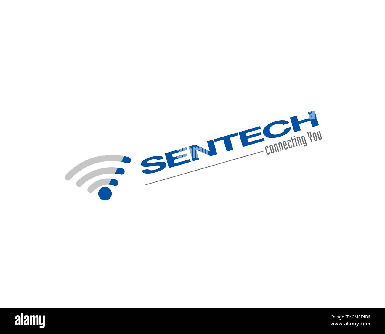 Sentech, rotated logo, white background Stock Photo Alamy