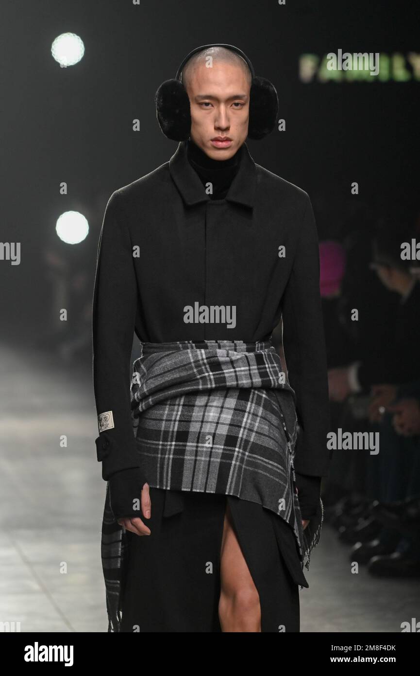 Milan, Italy. 13th Jan, 2023. Milan, Men Fashion Week, Fall Winter 2023