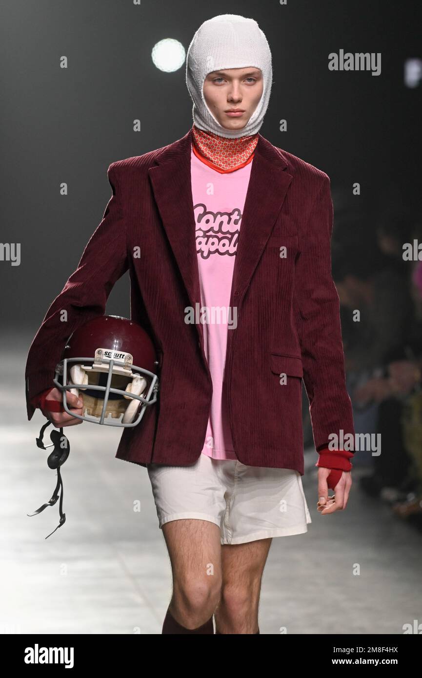 Milan, Italy. 13th Jan, 2023. Milan, Men Fashion Week, Fall Winter 2023