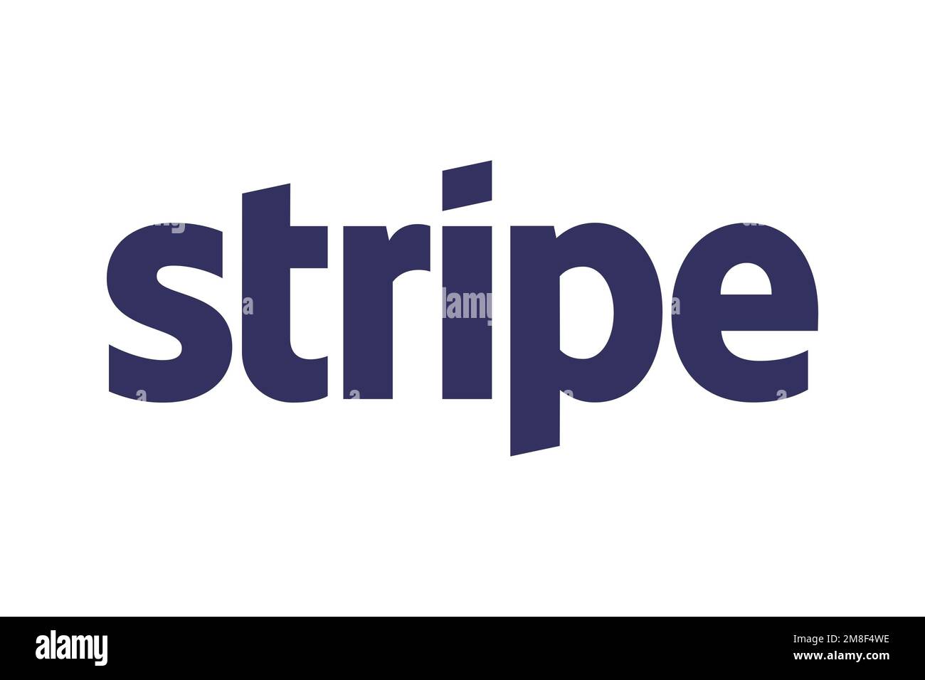 Stripe company, Logo, White background Stock Photo Alamy