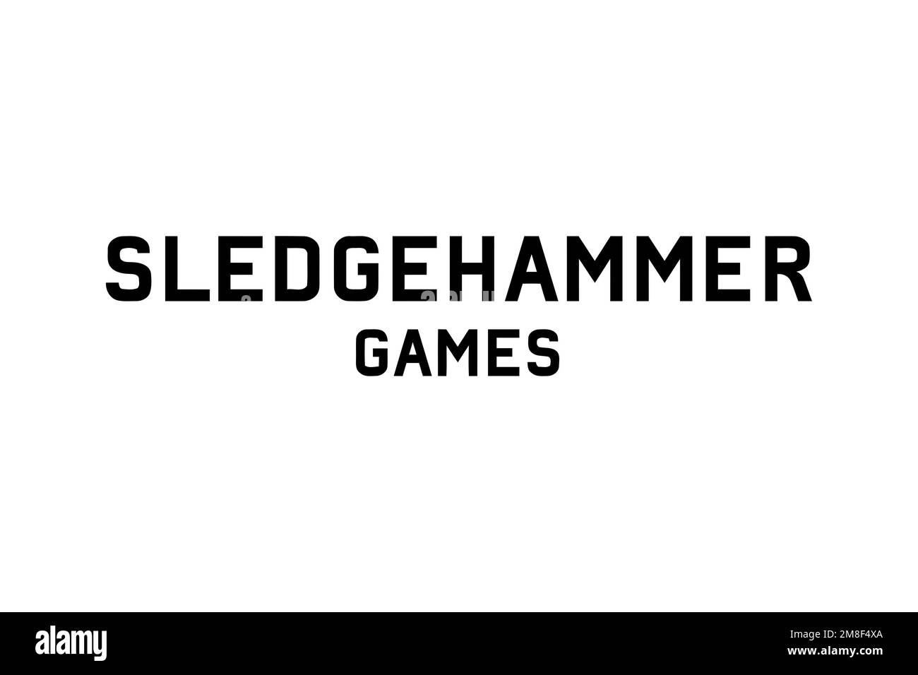 Sledgehammer Games, Logo, White Background Stock Photo Alamy
