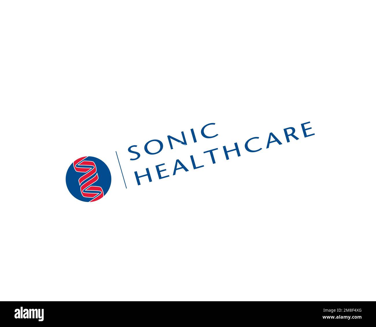 Sonic Healthcare, rotated logo, white background Stock Photo Alamy