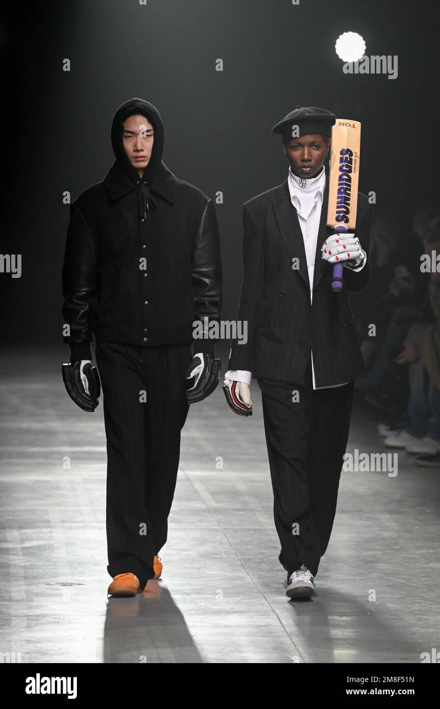 Milan, Italy. 13th Jan, 2023. Milan, Men Fashion Week, Fall Winter 2023