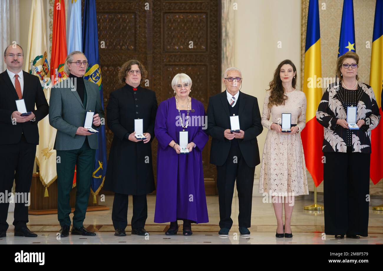 Bucharest, Romania - January 13, 2023: The decorating ceremony of