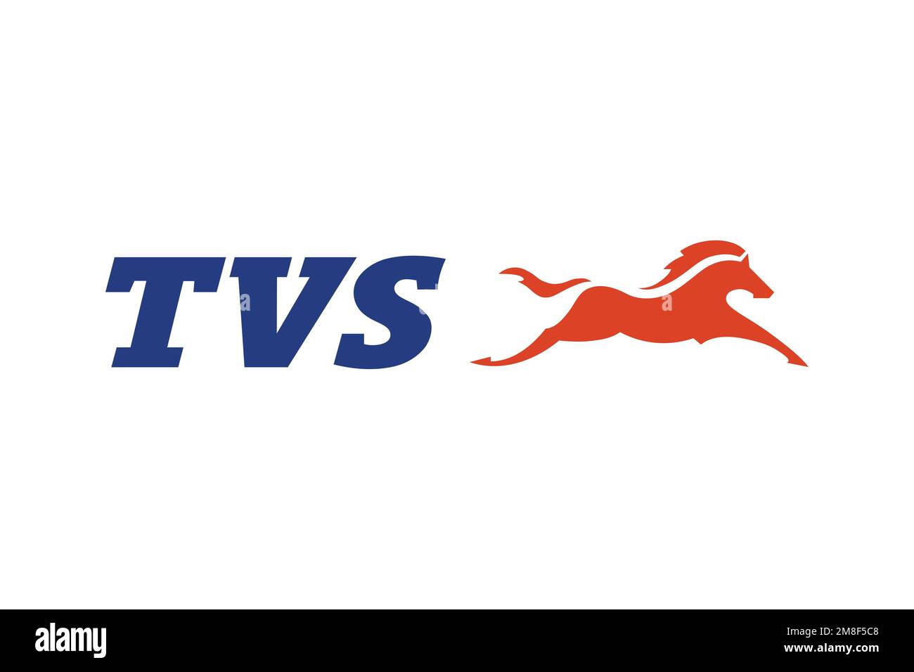 TVS Motor Company, Logo, White background Stock Photo