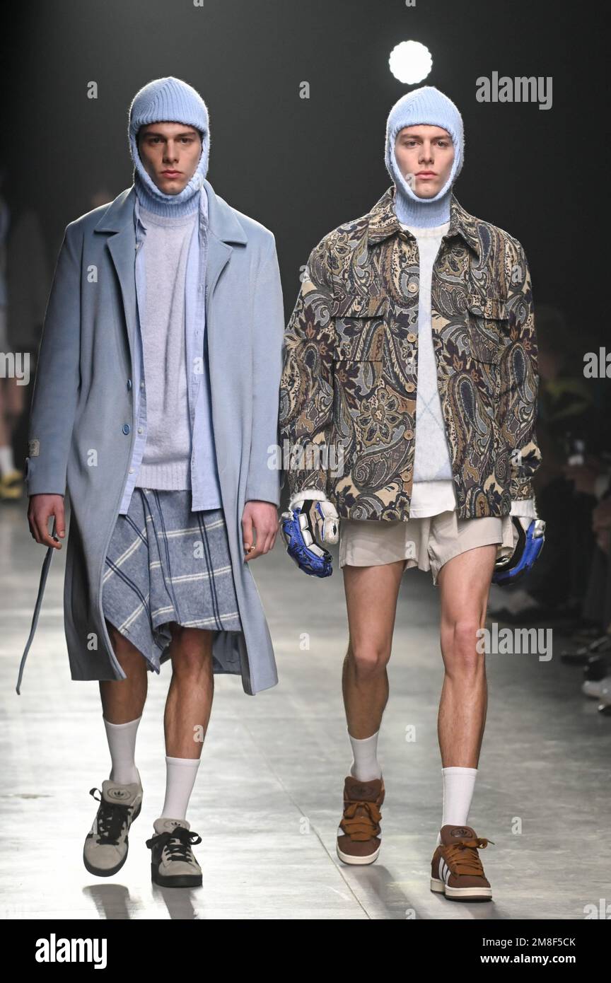 Milan, Italy. 13th Jan, 2023. Milan, Men Fashion Week, Fall Winter 2023
