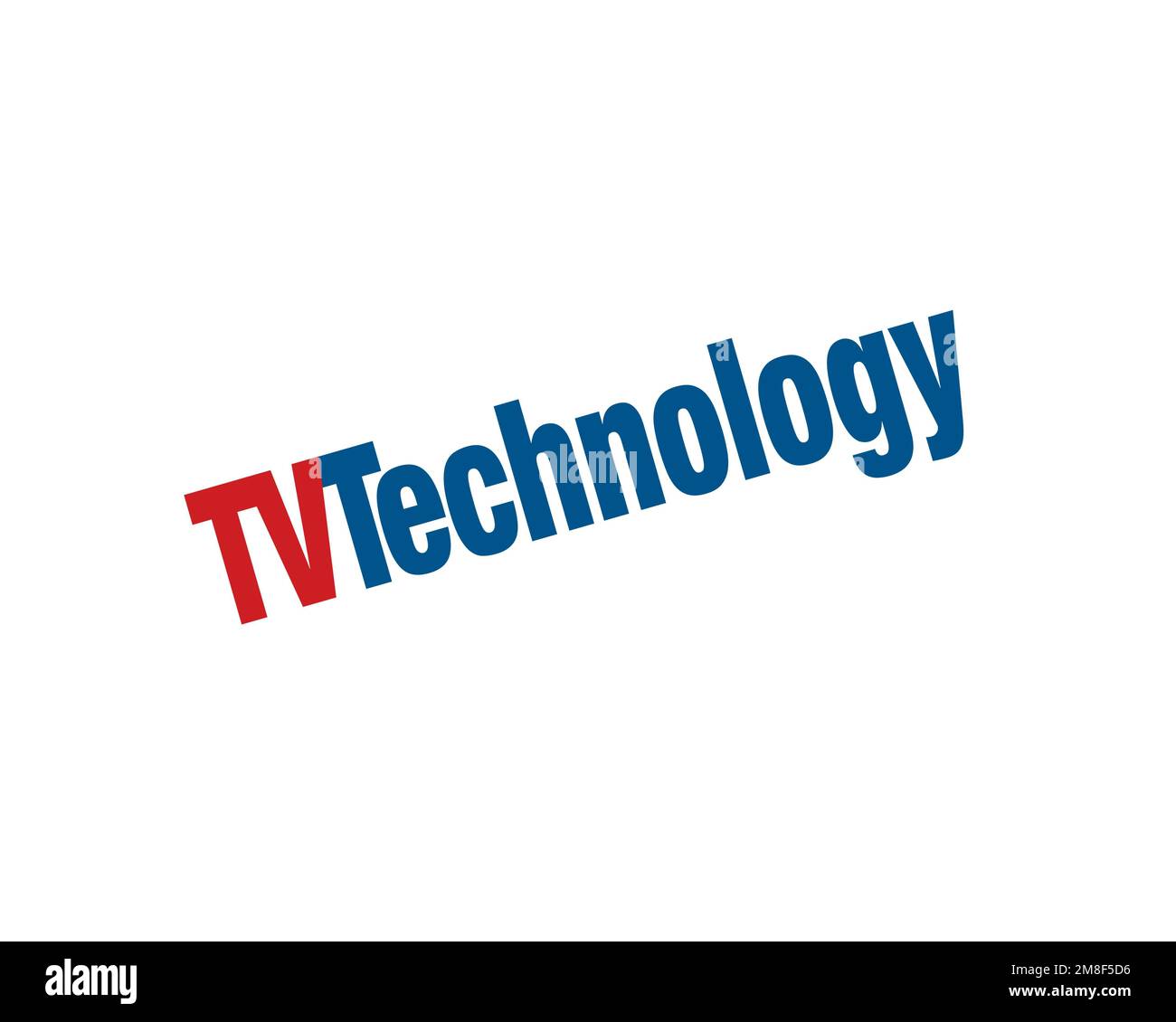 TV Technology, rotated logo, white background Stock Photo Alamy