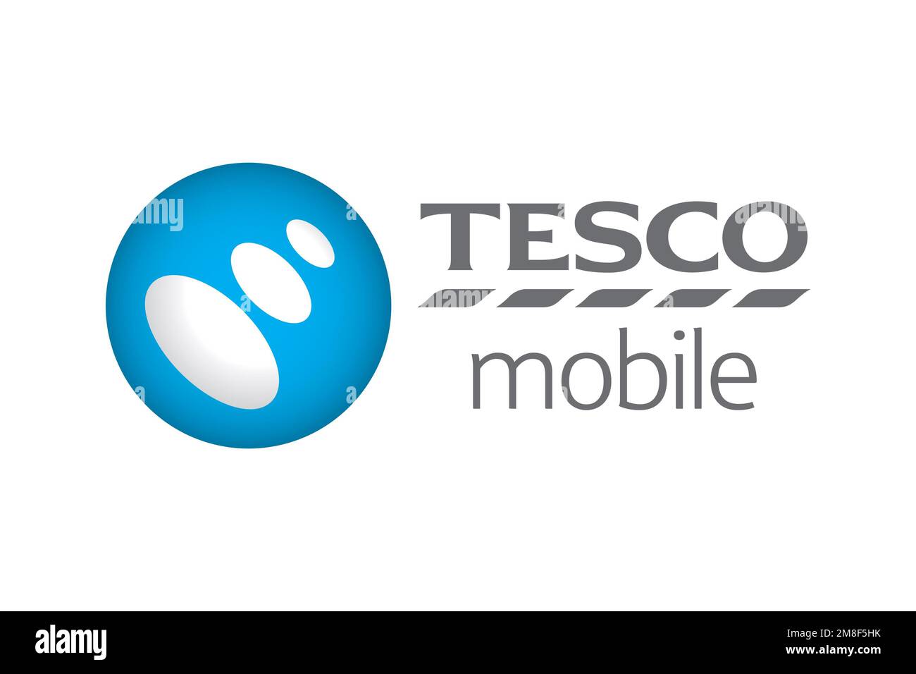 Tesco Mobile, Logo, White Background Stock Photo