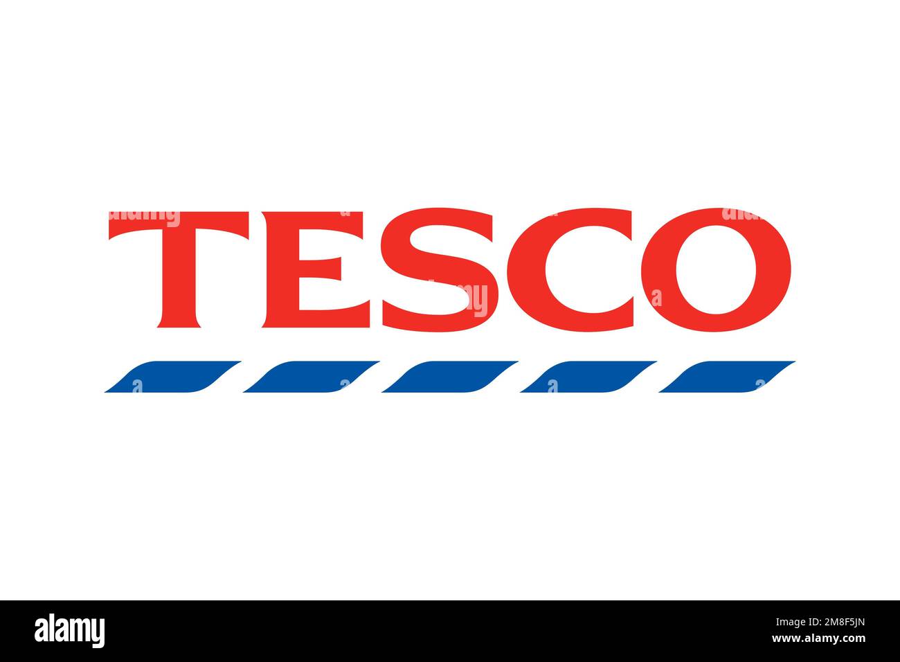Tesco, Logo, White background Stock Photo