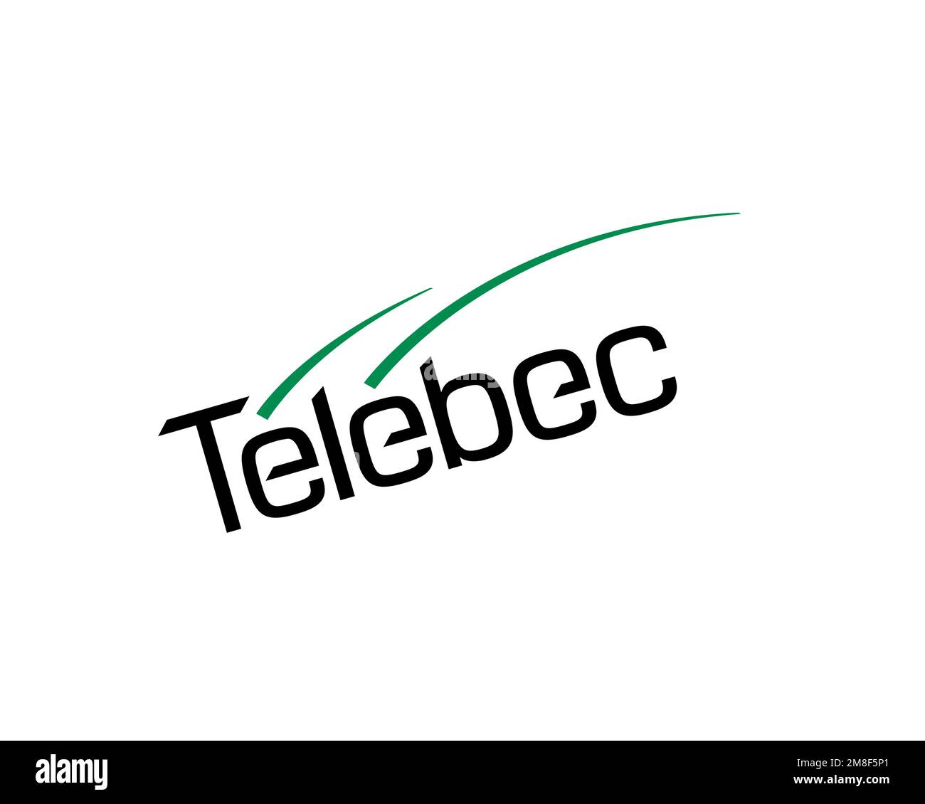 Telebec, rotated logo, white background Stock Photo - Alamy