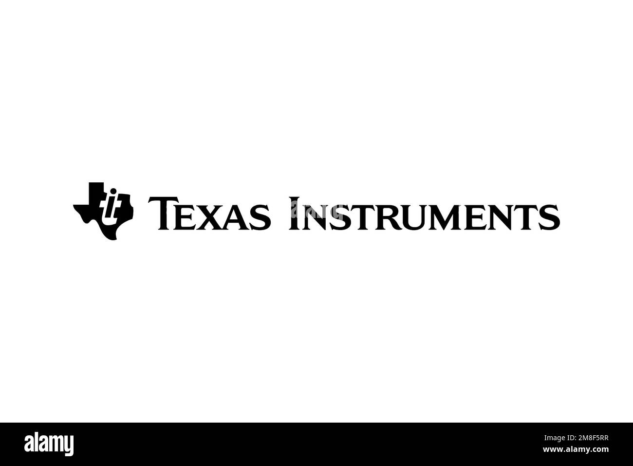 Texas instruments logo white background stock photo alamy