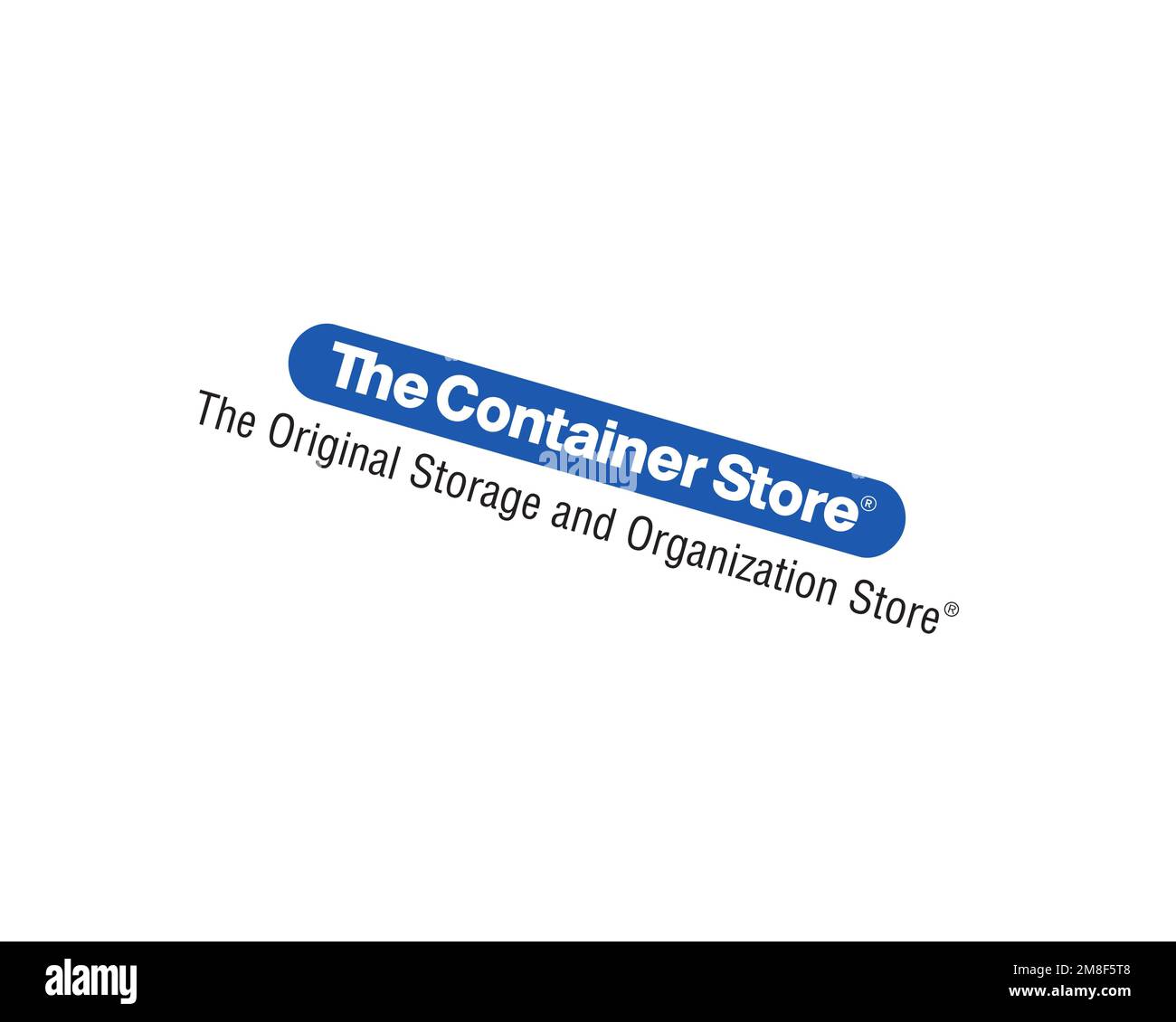 The Container Store, rotated logo, white background B Stock Photo Alamy