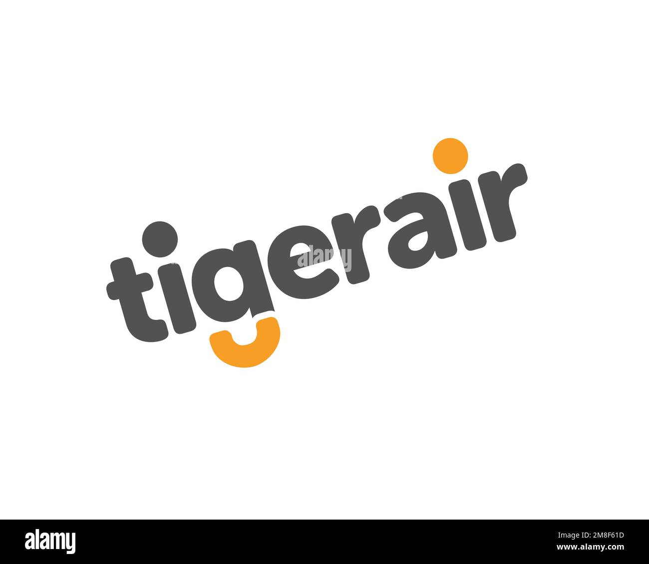 Tigerair, rotated logo, white background Stock Photo Alamy