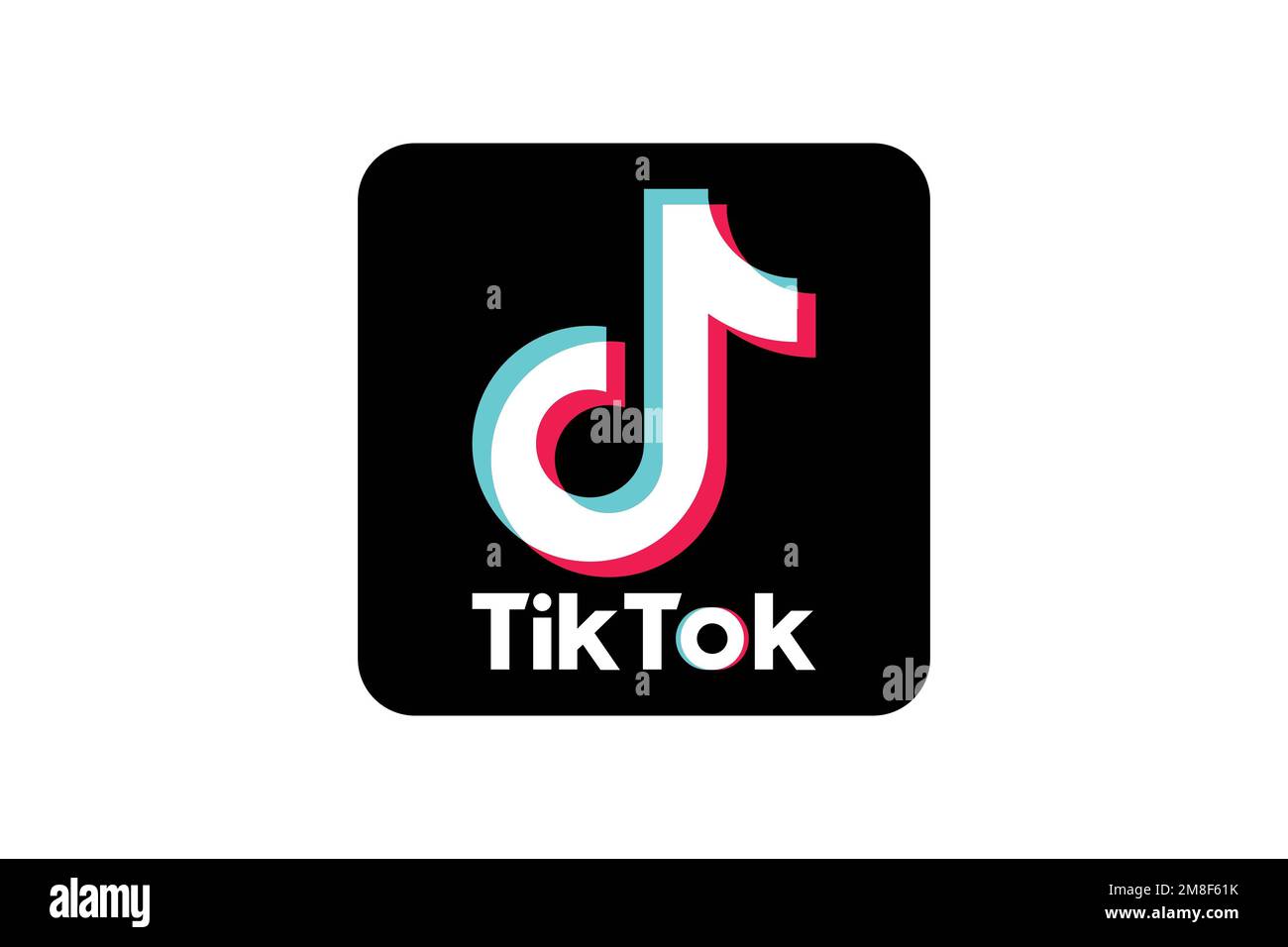 TikTok, Logo, White background Stock Photo Alamy