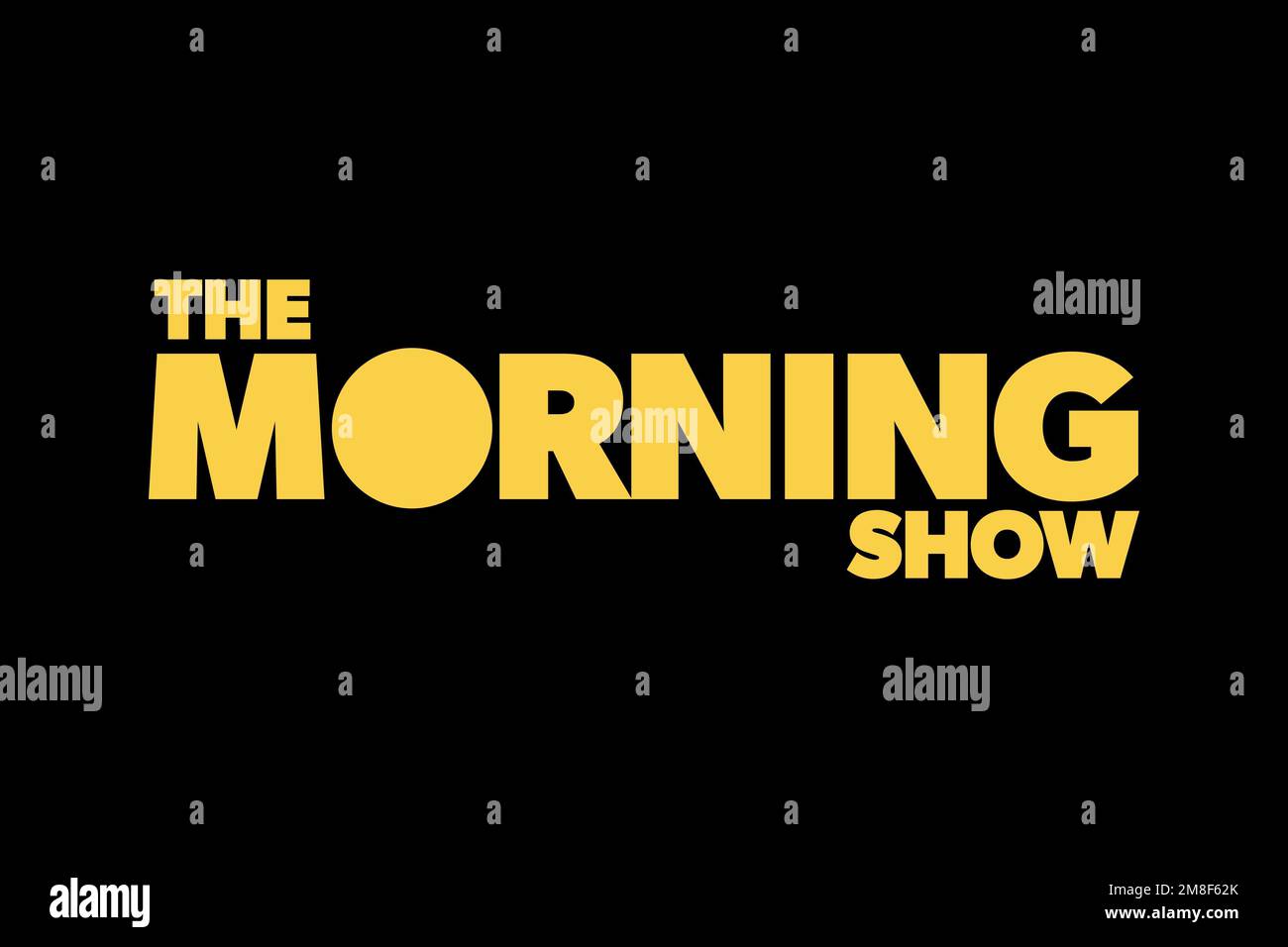 The Morning Show American TV series, Logo, Black background Stock Photo