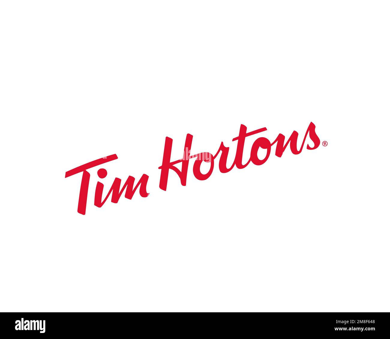 Tim Hortons, Rotated Logo, White Background Stock Photo Alamy