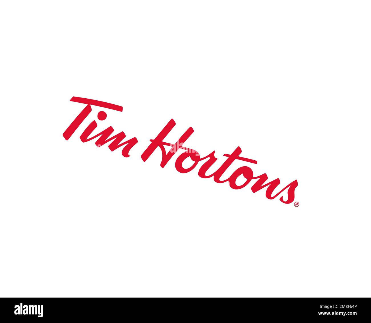 Tim Hortons, rotated logo, white background B Stock Photo Alamy