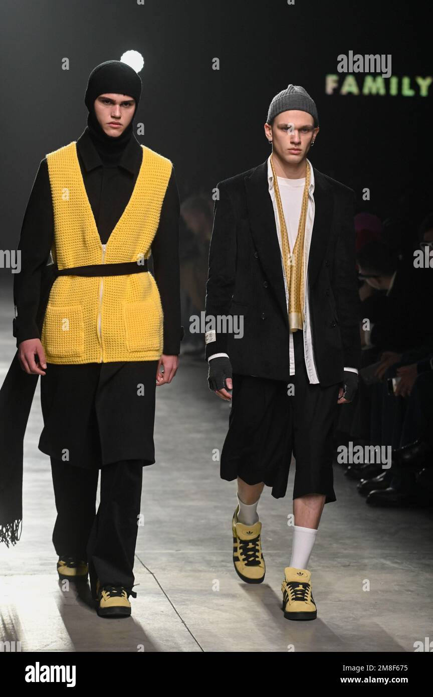 Milan, Italy. 13th Jan, 2023. Milan, Men Fashion Week, Fall Winter 2023