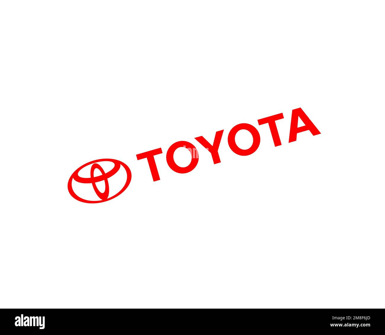 Toyota Canada Inc. rotated logo, white background Stock Photo