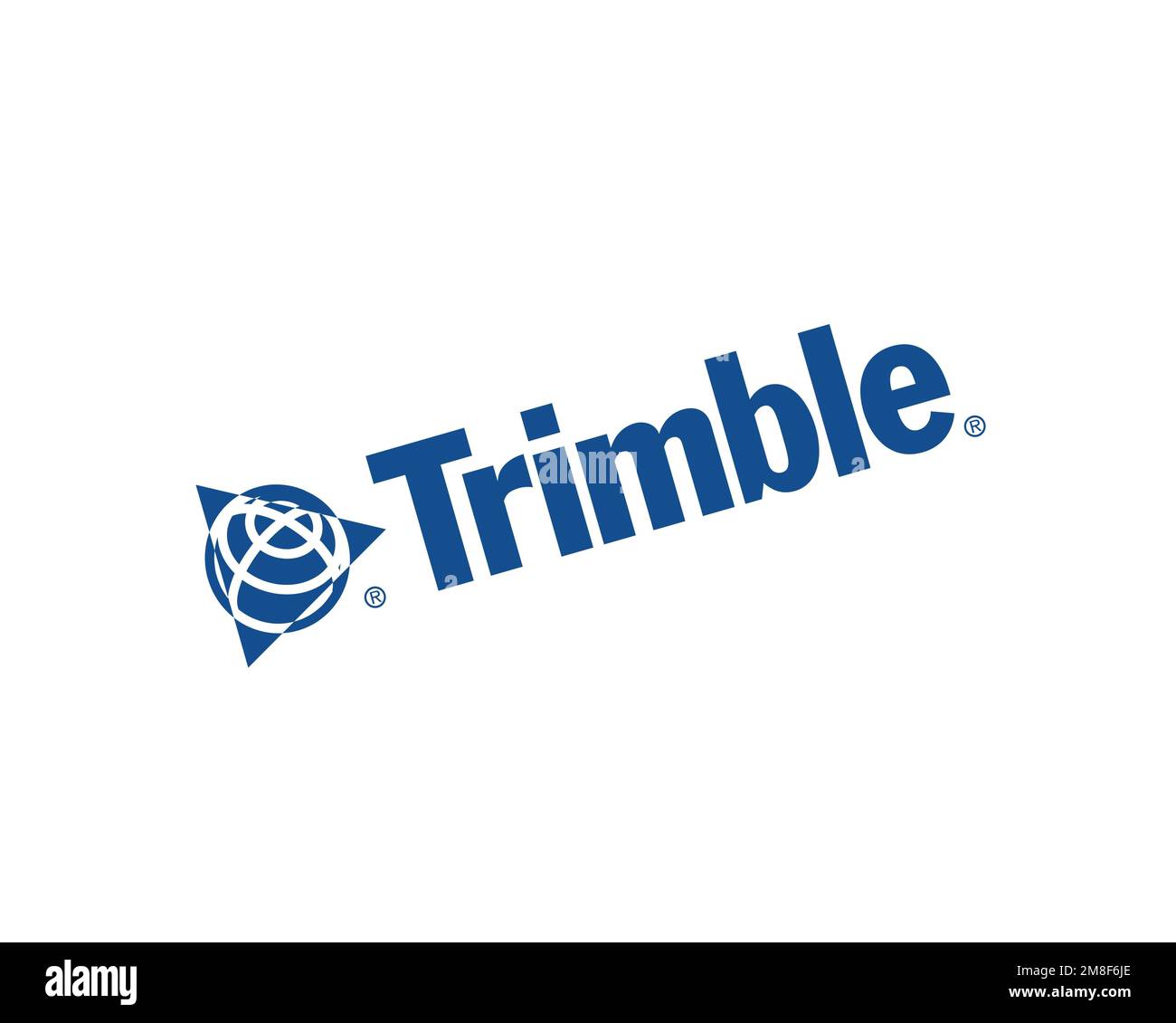 Trimble company, rotated logo, white background Stock Photo Alamy