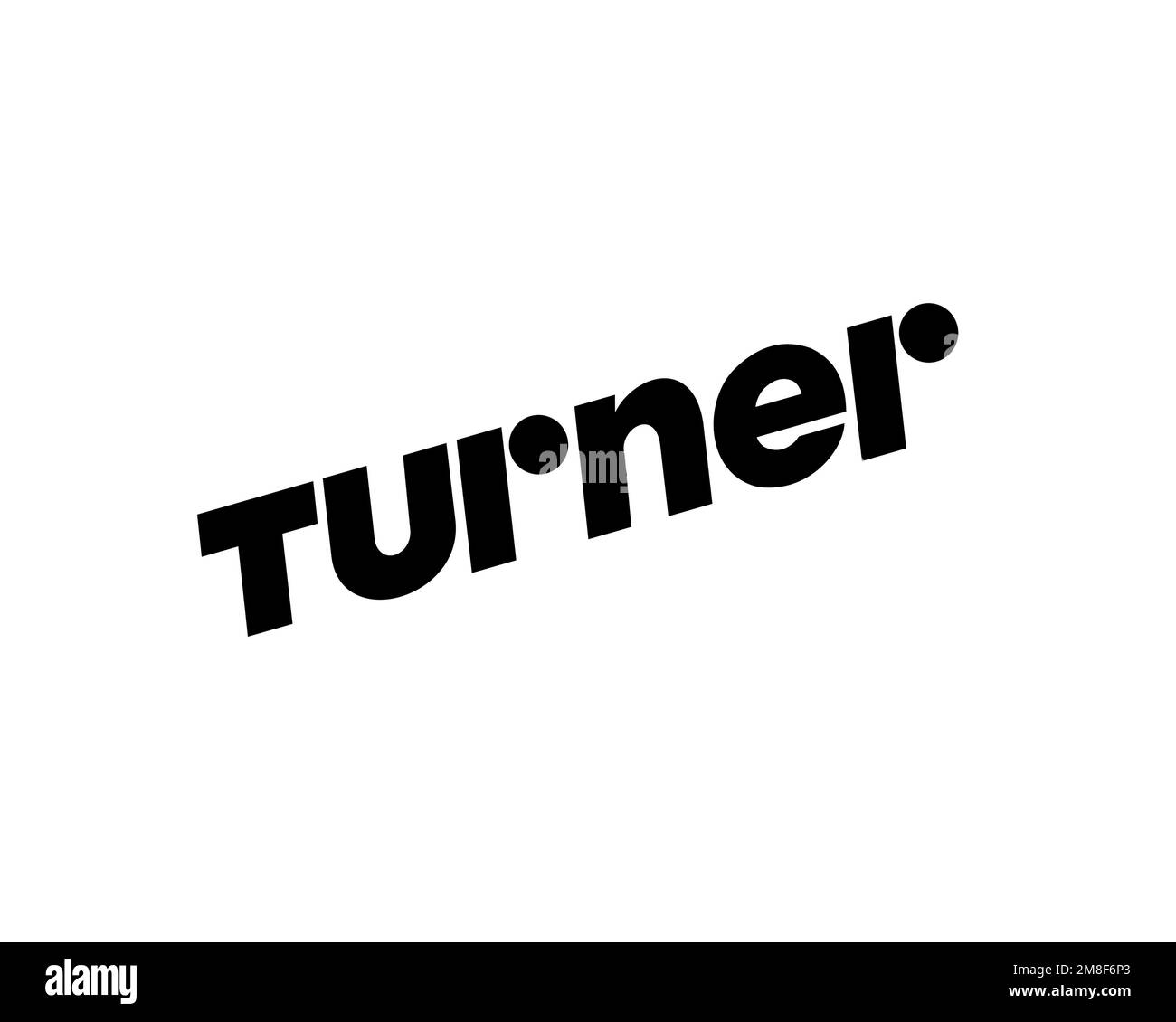 Turner Broadcasting System, Rotated Logo, White Background Stock Photo