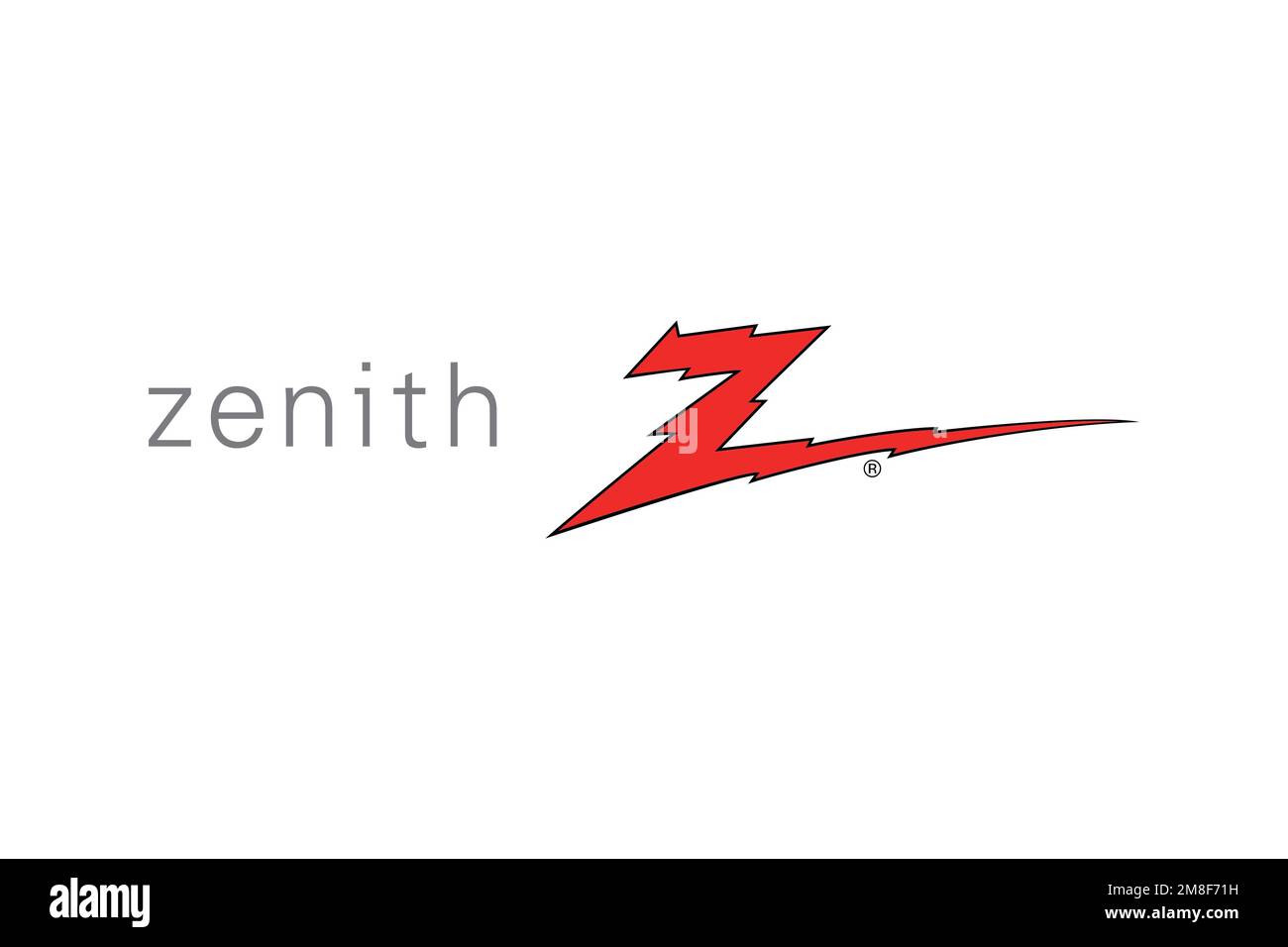 Zenith Electronics, Logo, White Background Stock Photo Alamy