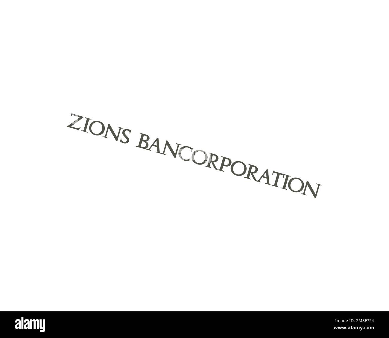 Zions Bancorporation, Rotated Logo, White Background B Stock Photo Alamy