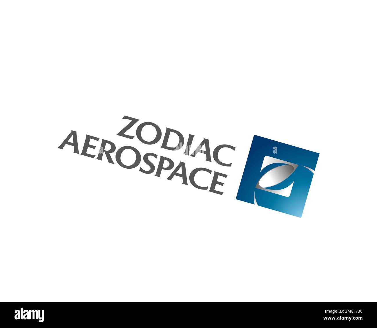 Zodiac Aerospace, Rotated Logo, White Background B Stock Photo Alamy