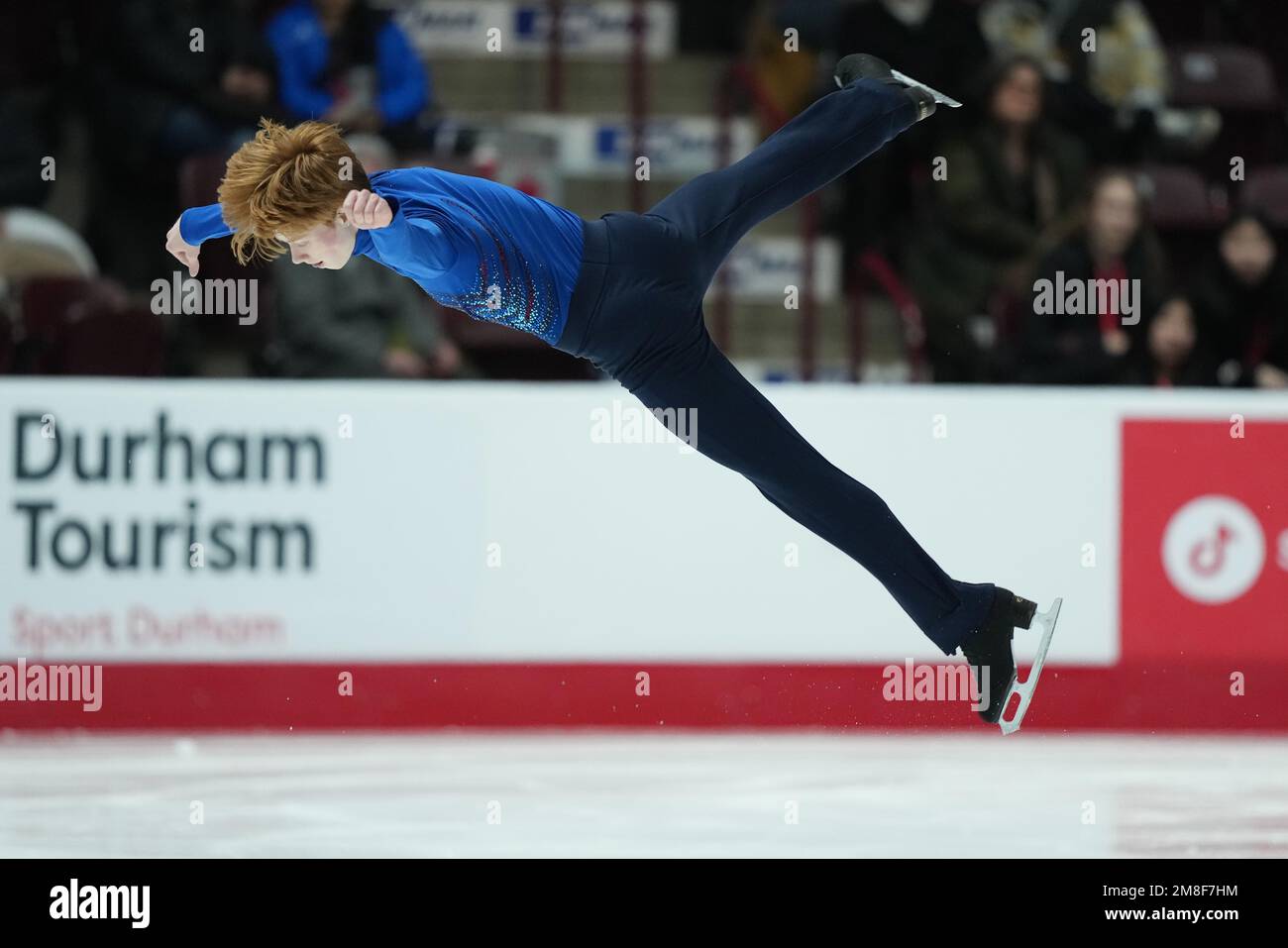 January 13, 2023, OSHAWA, ON, CANADA Matthew Newnham performs during