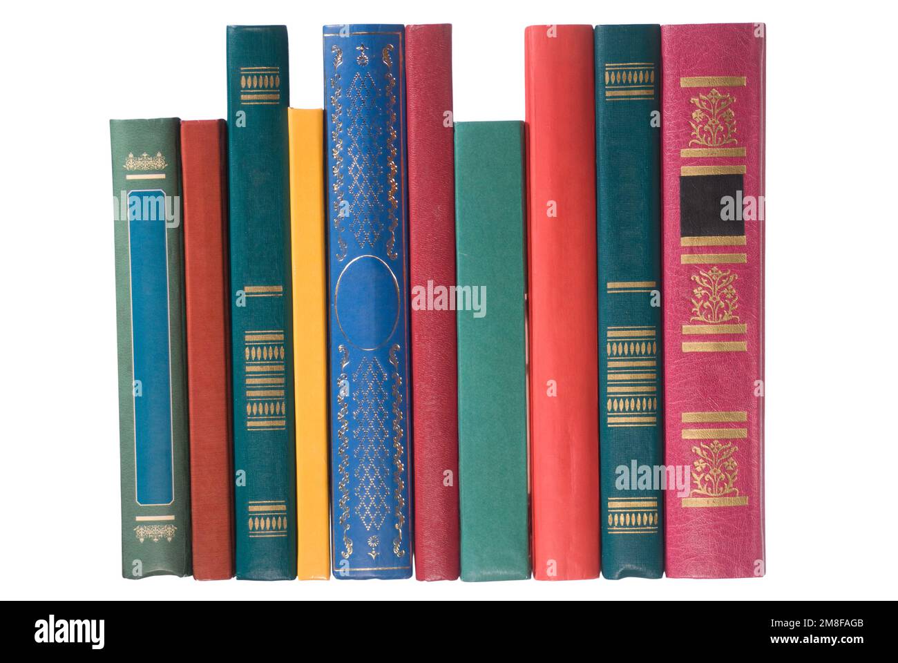 Book covers isolated on white Stock Photo