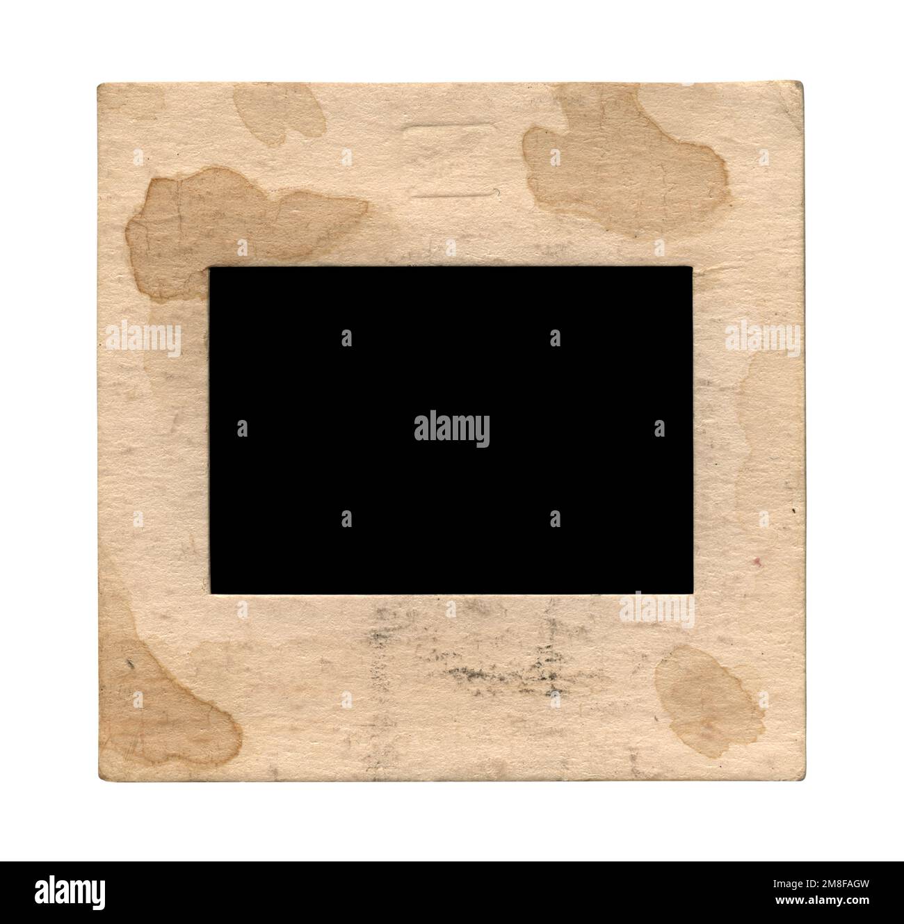 Old paper slide film mount frame on white Stock Photo Alamy